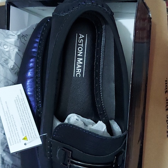 ASTON MARC Men's Clubber Bit Driving Shoes - Navy - Size 10.5. - Picture 3 of 9